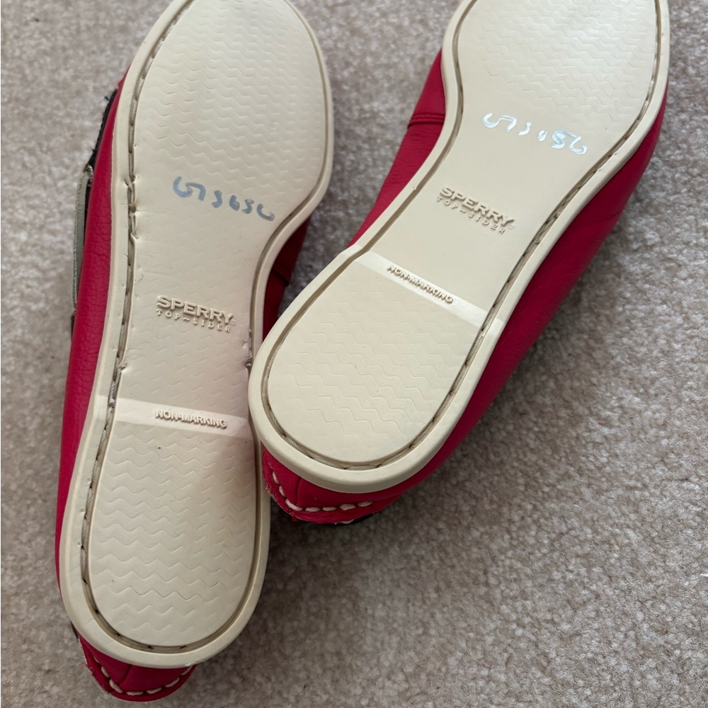Sperry Women's Navy, Red, and White Loafers - Picture 3 of 3